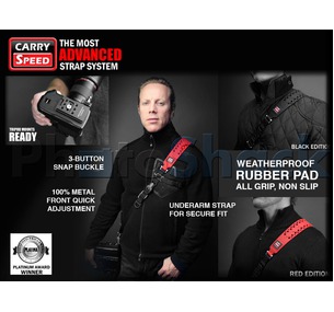 Carry Speed Xtreme Weatherproof Sports Camera Strap - ExtremeRed